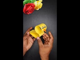 Paper Duck🐥 #craft #papercraft #art #artandcraft #diy #papercrafts #paperart #craftmaking #diycrafts