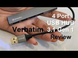 Verbatim 4-IN-1 USB 3.1 HUB Review and Unboxing with Metal Case - Gaming USB HUB