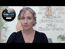 How to make an ebook of a children's picture book using Kindle Create