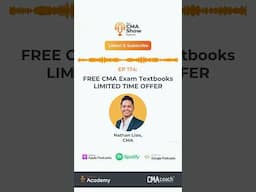 EP 174: FREE CMA Exam Textbooks - LIMITED TIME OFFER
