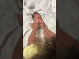 Big sis couldn’t wait to get her baby in on this trend 🥰🥰