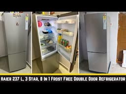 Haier 237 L, 3 Star, 8 In 1 Convertible Twin Inverter Technology Frost Free Double Door Refrigerator