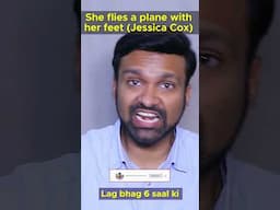 She flies a plane with her feet