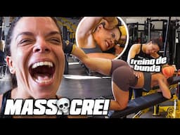 CAROL VAZ DESTRUIU LUANA MENDES NESSE TREINO DE GLÚTEO