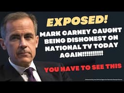Mark Carney caught being dishonest on national TV today AGAIN!!!!!!!!!! You have to see this