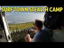 VAN STEALTH CAMPING IN A BEACH NEIGHBOURHOOD