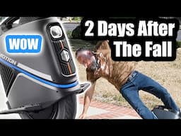 InMotion V9 EUC Unicycle .Giving it another try after the fall.