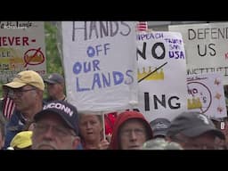 Over 10,000 people peacefully gather at Connecticut State Capitol for 'No Kings' protest