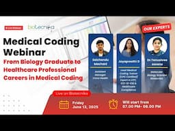 Free Webinar: From Biology Graduate to Healthcare Professional – Careers in Medical Coding