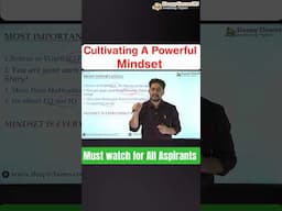 It's all about Mindset 🔥| Must watch for all Aspirants.