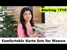 Kurta Sets Haul | Cotton Kurta Sets For Daily/Officewear | Amazon Kurta Set Haul