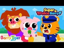 Baby Pig is Missing! | Police Cartoons Adventure | Educational Kids Cartoons | BarryTiger