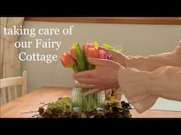 Taking care of our Fairy Cottage and our whimsical things