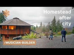 Couple's own paradise in rural WA: yurt, cabin & barndominium homestead