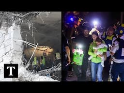 Rescuers Search Ruins In Israel's Petah Tikva After Iranian Strike