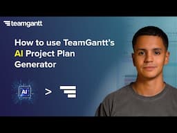 How to Use TeamGantt's AI Project Plan Generator
