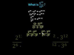 Math Challenge: Evaluate 6^12/12^6 Without a Calculator