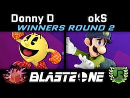 Donny D (Pac-Man) vs okS (Luigi) Blast Zone 116 WINNERS ROUND 2