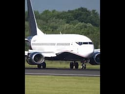 Private Boeing 737 Arrival ✈️🔊
