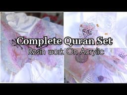 Resin Work On Acrylic Box, Rehel, Bookmark, Tasbi Step By Step Complete Tutorial for Beginners