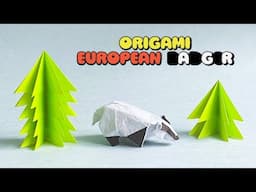 Origami Badger 1.2, step by step tutorial