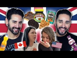 Making an American & Canadian eat British Classics 💜🖤 The Welsh Twins