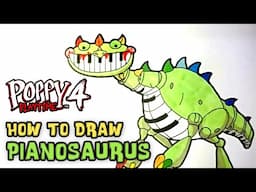 How To Draw PIANOSAURUS | Poppy Playtime Chapter 4