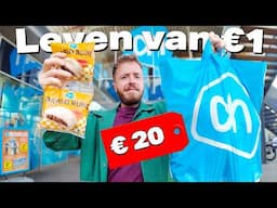 24 uur LEVEN van €1 PRODUCTEN bij Albert Heijn! 🍕