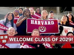 Welcome Class of 2029! #Harvard2029