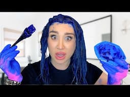DYING MY HAIR BLUE AT HOME