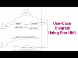 Use Case Diagram - StarUML Tutorial || Star UML || (Full tutorial video)