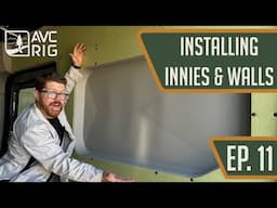Van Walls and Innie Pocket Sleepers | AVC Shop Van 2025 Build EP. 11 | 2023 Ford Transit 148 LB