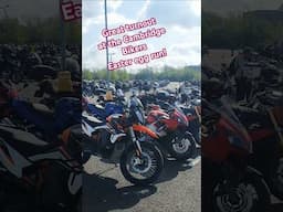 The end point of the Cambridge Bikers Easter Egg Run #motorcyclelife