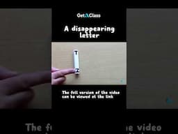 Disappearing letter