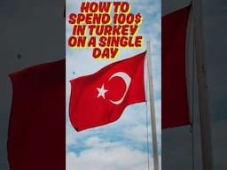 Spend 100$ in Turkey in one day  🇹🇷💵 #shorts #travel