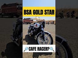 BSA Gold Star Cafe Racer - What's Different? | autoX #shorts