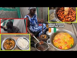 How to Cook Ivorian Traditional Palm nut soup SAUCE GRAINE !! Most delicious soup in West Africa