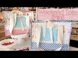 Quilty WEEKEND TOTE Bag // EASY SEWING TUTORIAL