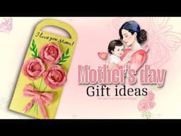 Aesthetic Gift | Mother's Day Gift Idea😍🌷 | easy gift ideas💡 | DIY Tissue Rose