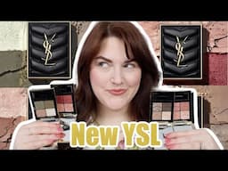 🌟NEW🌟 YSL EYESHADOW QUADS | All 4 quads swatched and tested! | Summer 2025