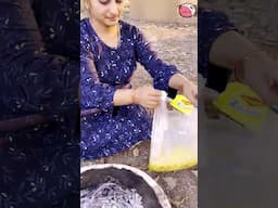 Survival Maggie hacks in plastic bag