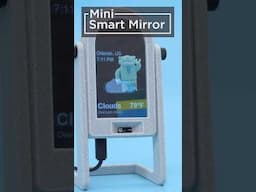 Build your own mini smart mirror learn.adafruit.com/smart-mirror-with-pyportal #3dprinting