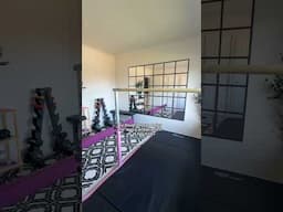 Home Gym Makeover - Part 2 & Reveal 🙌 #homegym #diy #painting