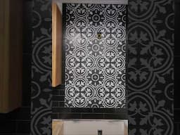 ¡Una cocina con salpicadero negro! #DIY