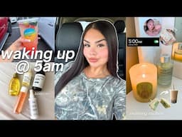 Waking Up at 5AM!🧘🏼‍♀️ Summer Morning Routine | Breakfast, Productive, Body Care & Mindful Start!