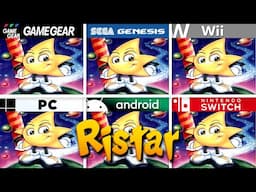 Ristar (1995) Game Gear vs Sega Genesis vs Wii vs PC vs Android vs Switch | Full Graphics Comparison