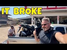 Thai Locals Saved My Broken Bike - Isaan Thailand Motorbike Tour EP5