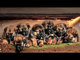 Dog Rescuers Save Every German Shepherd Puppy Under This House!