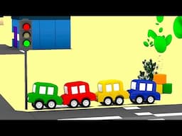Cars with FEET! - How Many Do They Need? - Cartoon Cars - Cartoons for Kids!