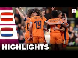 Austria vs Netherlands | Highlights | UEFA Women's Nations League 08-04-2025
